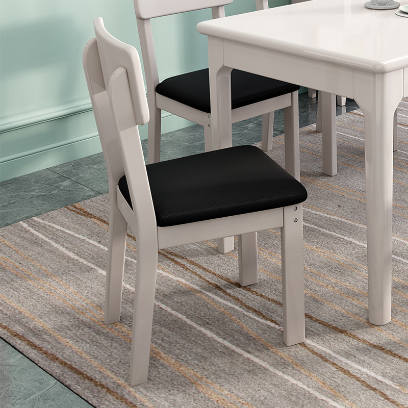 Sillas de madera maciza, sillas de comedor, sillas para el hogar al por mayor, sillas con respaldo, taburetes, escritorios, mesas y sillas de comedor, sencillas, totalmente de madera maciza