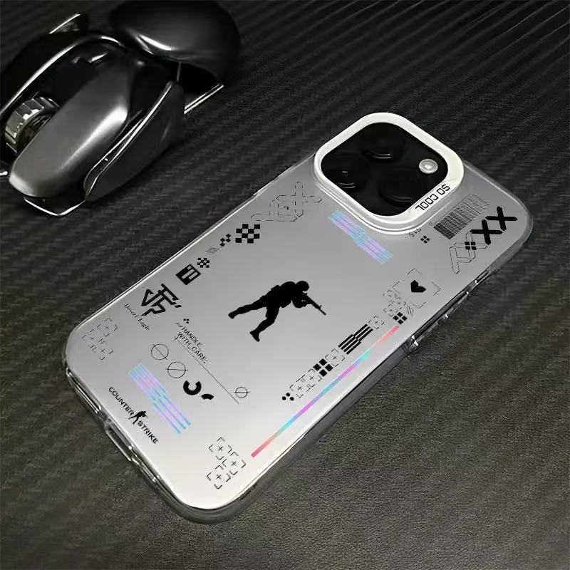 Csgo es adecuado para la carcasa del teléfono móvil Apple 16Promax, carcasa de gas de la personalidad, iPhone15, tendencia 14/13 Europa y América 12/