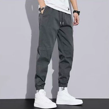 Мужские трендовые тонкие брюки, oversize, корейский стиль
