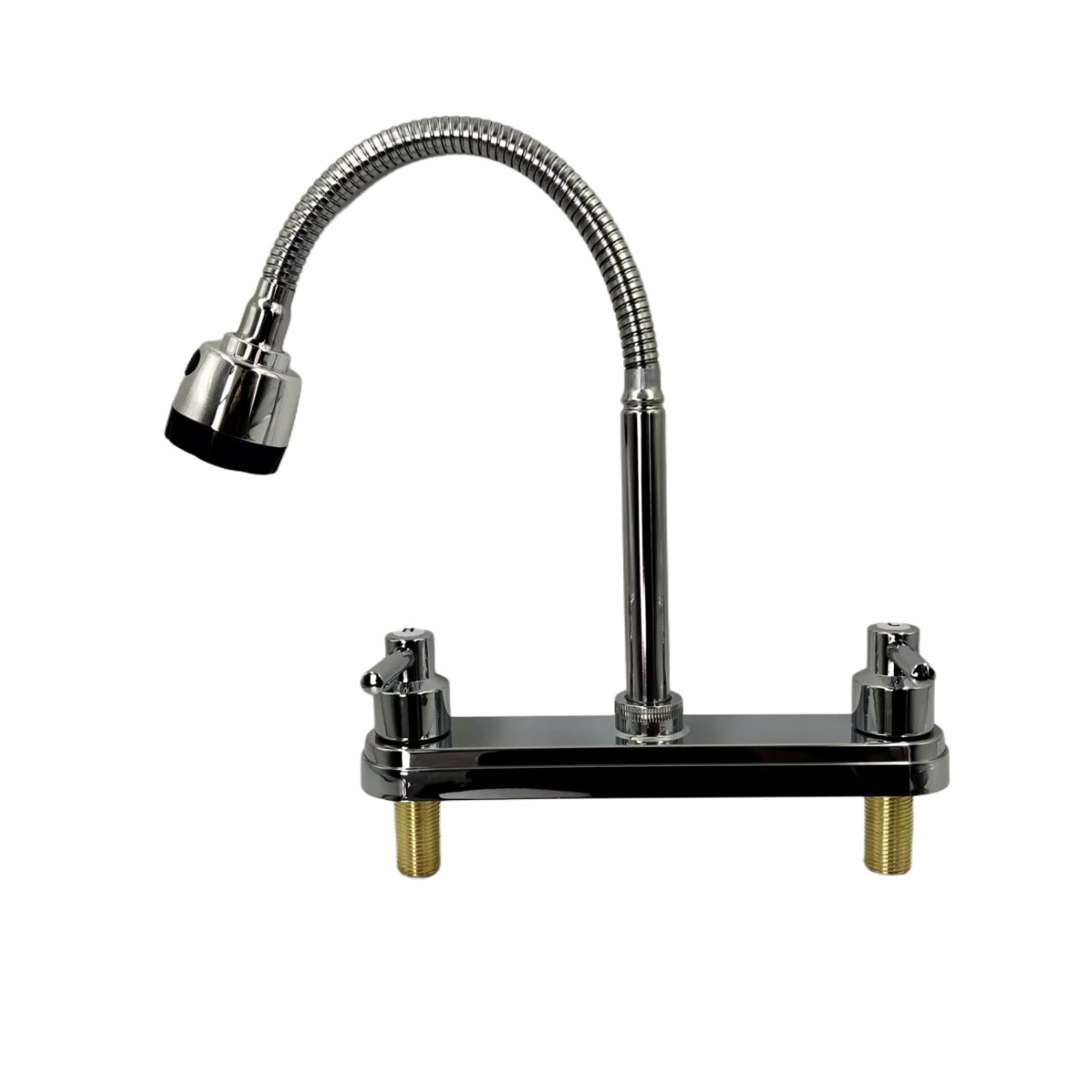lavabo doméstico cuenca de verduras grifo frío y caliente de doble agujero cuenca de mesa lavabo grifo de baño válvula de mezcla de agua