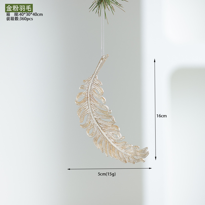 Nuevos productos transfronterizos transparentes copo de nieve acrílico decoraciones de árbol de Navidad guirnaldas bolsas de regalo colgante diseño accesorios colgante