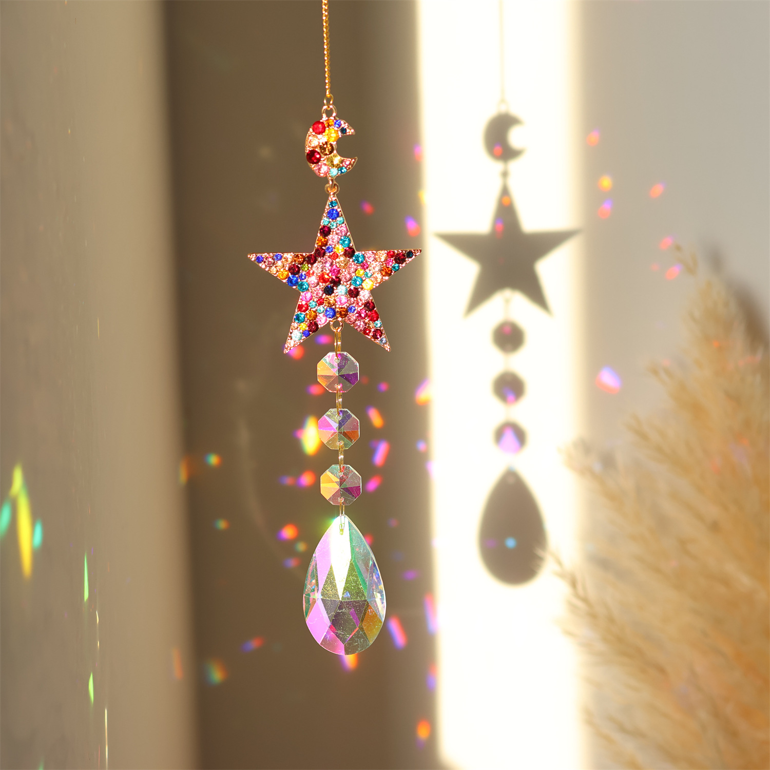 Home, Party Occasion K9 Crystal Material Modern Style Flower K9 Crystal Pendant