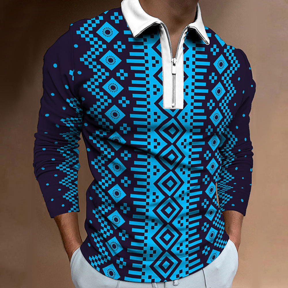 Tendencia de verano 2024 nueva tendencia de moda suelta casual todo fósforo cremallera de manga larga camisa POLO0 MB14