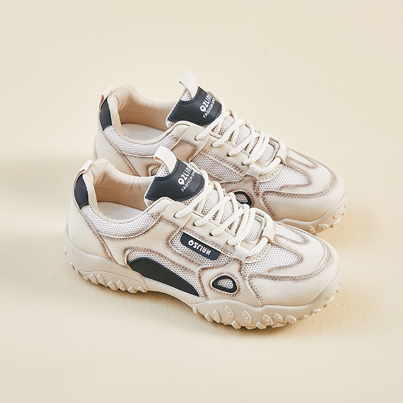 Tenis Chunky para Mujer L0801 Material PU Suela de Caucho Aumento de Altura para Uso Diario