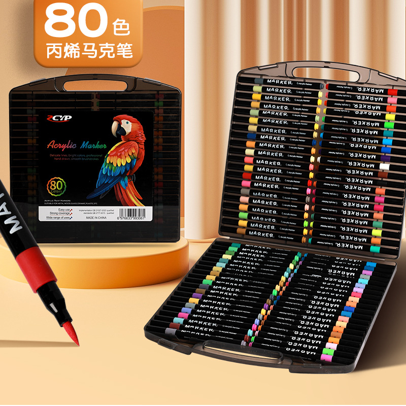 Lápiz de acrílico blando para niños, pintura de estudiantes auténtica, arte de graffiti, lápiz de color opaco barato