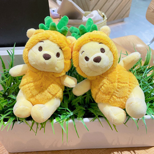 Year of the Rabbit Mascot Pineapple Bear Plush Pendant Doll Doll Wholesale Couple Doll Keychain Plush Toy