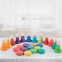 Բ��Բ����ͯ���Ҽ����12ɫ����ʽ��ľʵľС�˰ڼ���ɫ�������