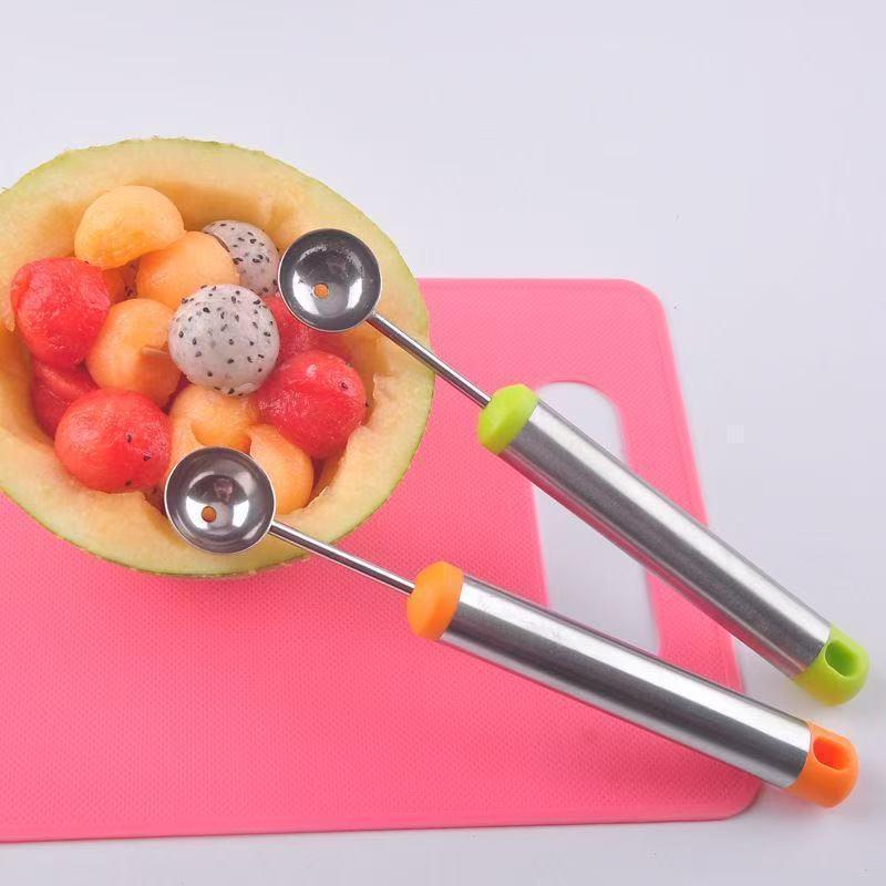 Spherical watermelon scoop, ice cream scoop, stainless steel watermelon ball scooper, fruit ball scoop, fruit platter scooper