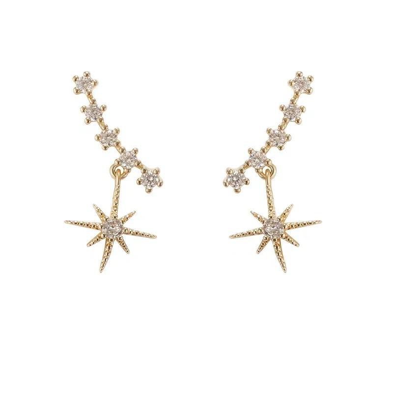 Elegant fresh short sophisticated atmospheric earrings
