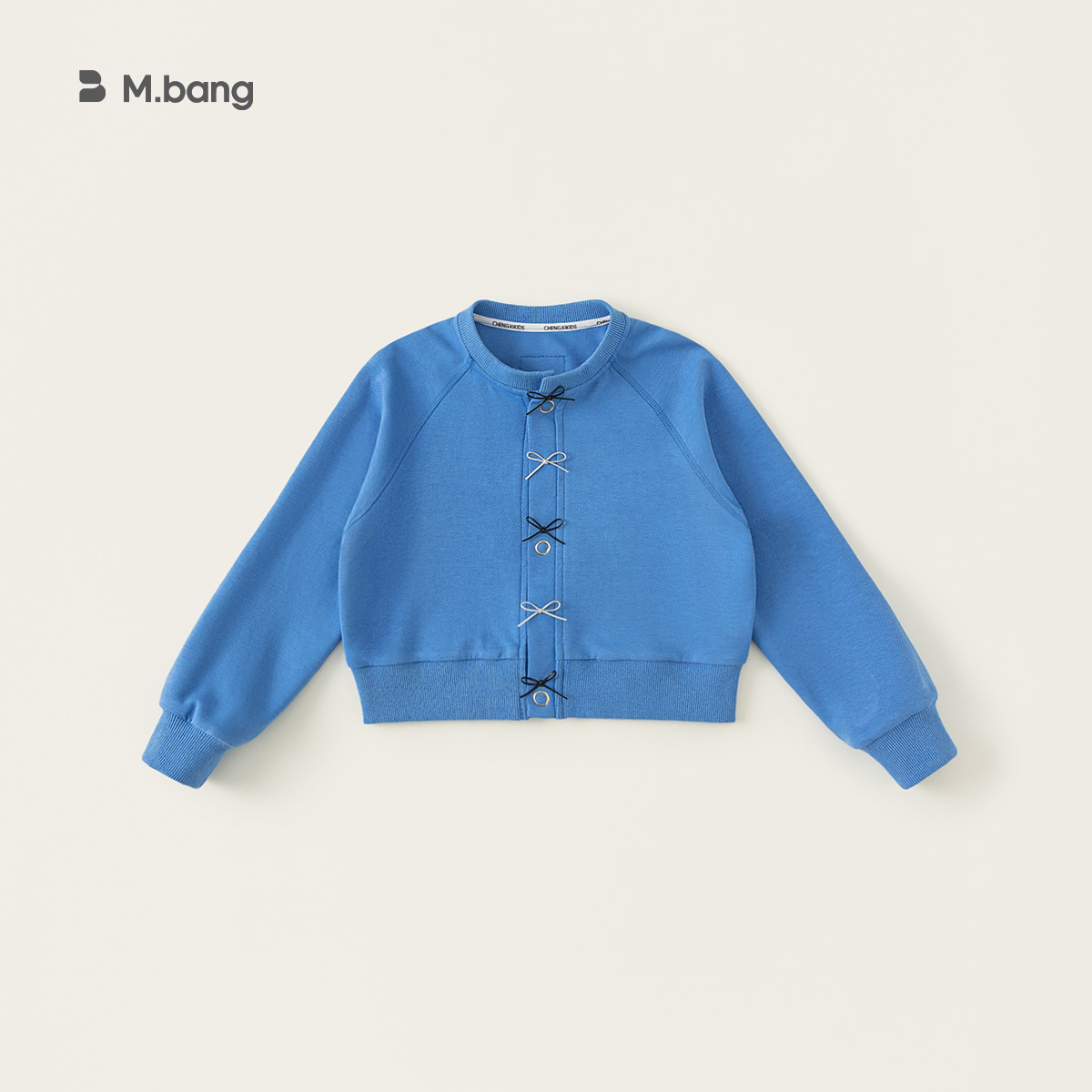 Youbao ropa para niños chaqueta para niñas primavera 2025 nuevo estilo chico mediano y grande estilo occidental lazo chica cardigan top primavera