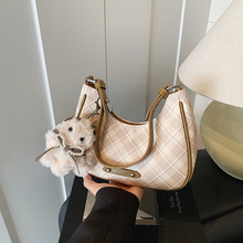 跨境饺子包包女2025新款高级感单肩腋下包通勤托特包大容量斜挎包