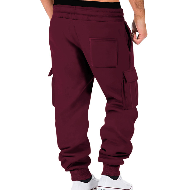 Cargo-Jogginghose für Herren – Trainingshose mit mehreren Taschen und Kordelzug in der Taille (S-3XL, 10 Farben, knitterfreier, schnelltrocknender Stoff)​_voghion.com