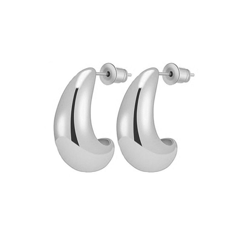 Cobre especial transfronterizo plateado 18K pendientes de oro real pendientes de alto grado pendientes geométricos de las mujeres pendientes de estilo frío pendientes simples de las mujeres