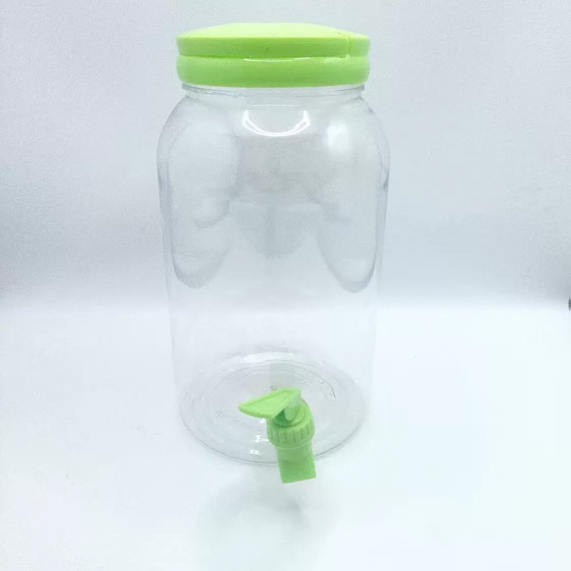 3800ML饮料桶带水龙头塑料果汁壶套装配杯子印刷LOGO透明啤酒桶