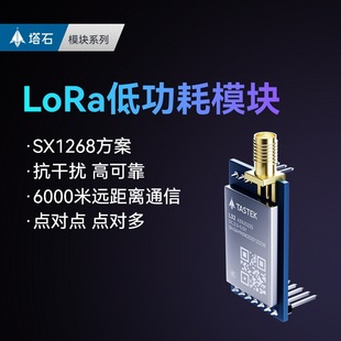 lora module 433MHz wireless data transmission sx1268 point-to-point uart serial communication low power consumption support broadcast