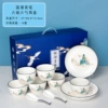 6 bowls, 6 spoons, 2 plates, 1 box of 10 sets