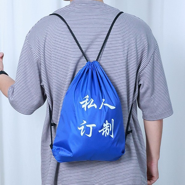 New Oxford cloth waterproof drawstring sports backpack, large capacity activity drawstring backpack, customizable logo