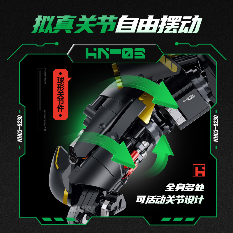 Guli80506 serie de mecha de Dios de la Guerra Oscura compatible con Lego puzzle modelo de ensamblaje de juguetes