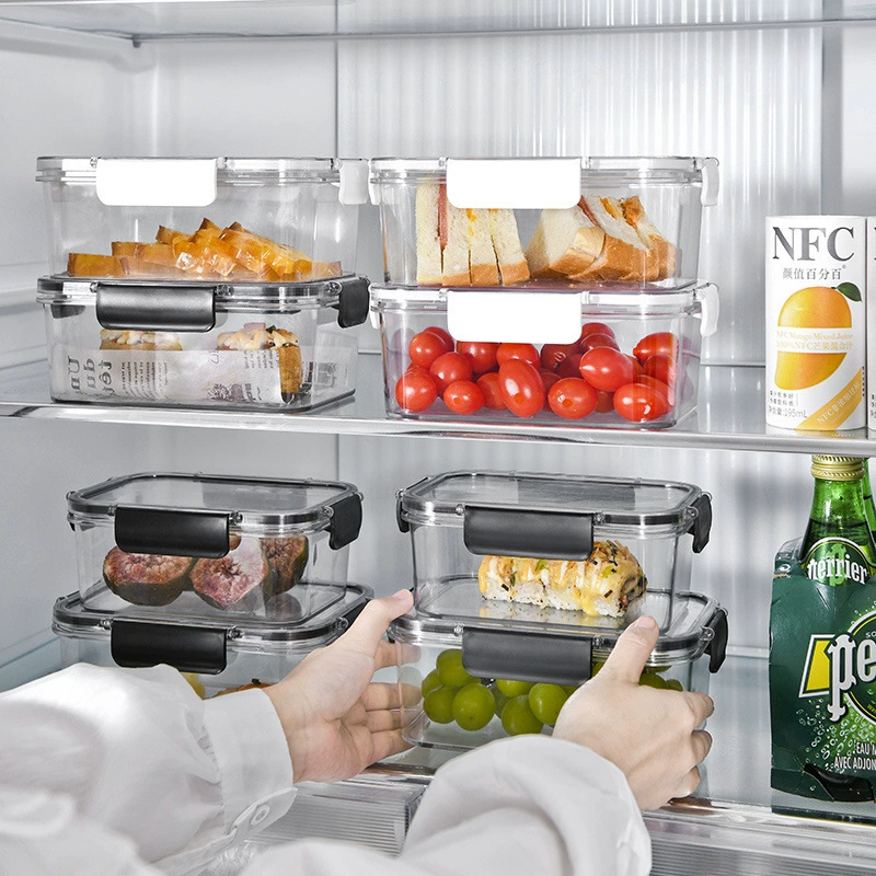 Контейнер для свежих продуктов, пищевой контейнер для холодильника с крышкой, герметичный бокс для пельменей и овощей, противопротечный