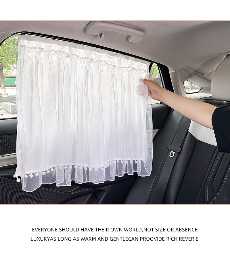 Blue Rain Casual Car Curtain Baby Sun Protection and Insulation Car Sunshade Creative DIY Side Window Sunshade Wholesale