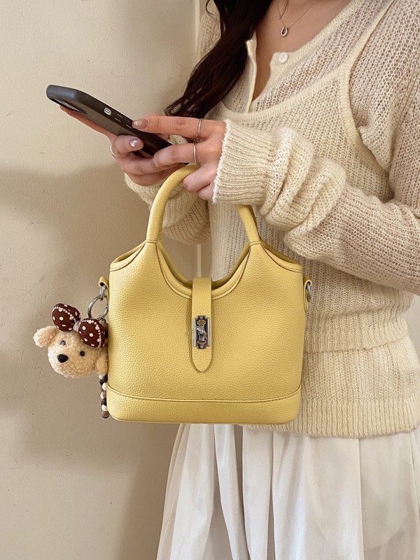Bolsa de cubo portátil simple de alto valor de cara para mujeres 2026 venta caliente nueva sensación de alto nivel de moda exquisita bolsa de mochila image 1