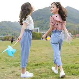 女童夏装套装2024新款洋气中大童儿童时髦女孩夏季炸街网红两件套