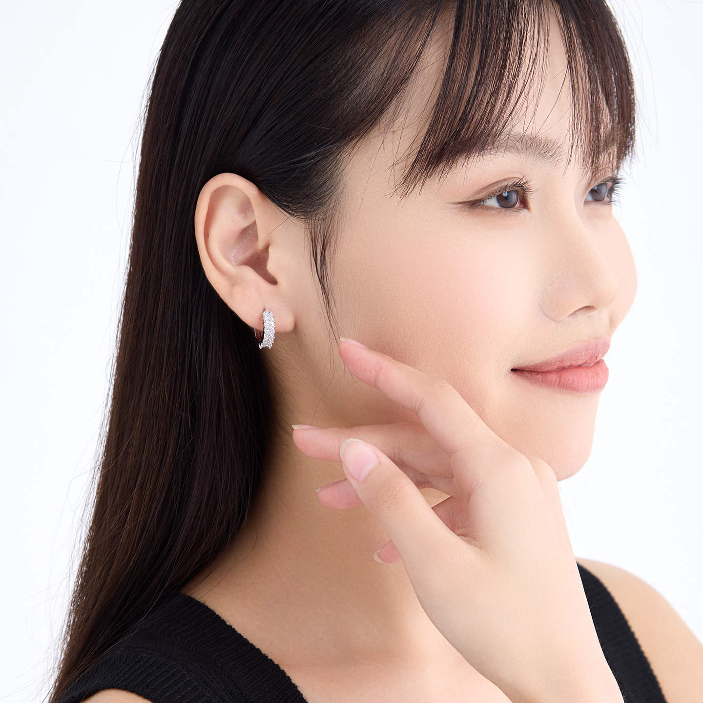 Aretes de Hebilla con Espiga de Trigo de Aleación de Cobre Chapado en Blanco para Mujer image 5