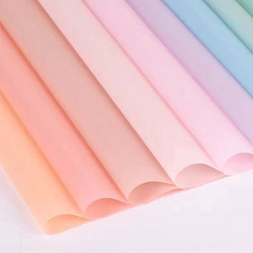 Korean solid color plain paper flower wrapping paper translucent waterproof matte paper bouquet paper floral wrapping paper material
