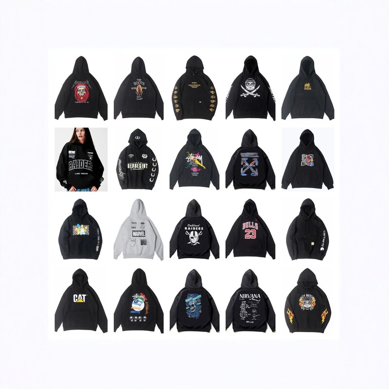 Dropshipping foreign trade cross-border European and American style trendy brand retro embroidered hooded fleece sweatshirt unisex Dropshipping foreign trade cross-border European and American style trendy brand retro embroidered hooded fleece sweatshirt unisex