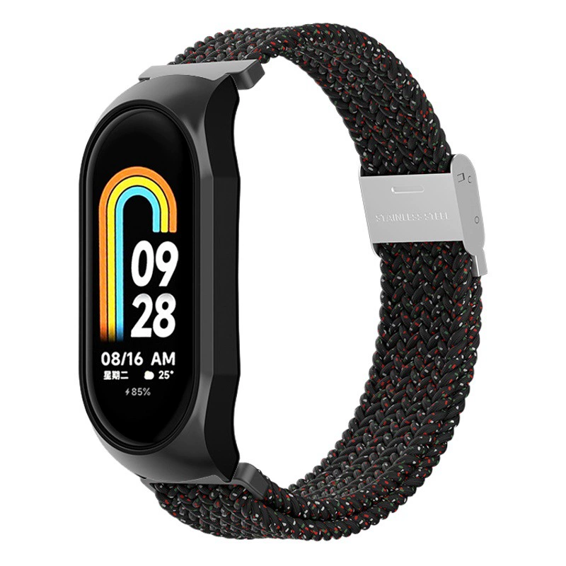 Ремешок для Xiaomi Mi Band 10, 9, 8, плетеный, нейлоновый, 56714 мм