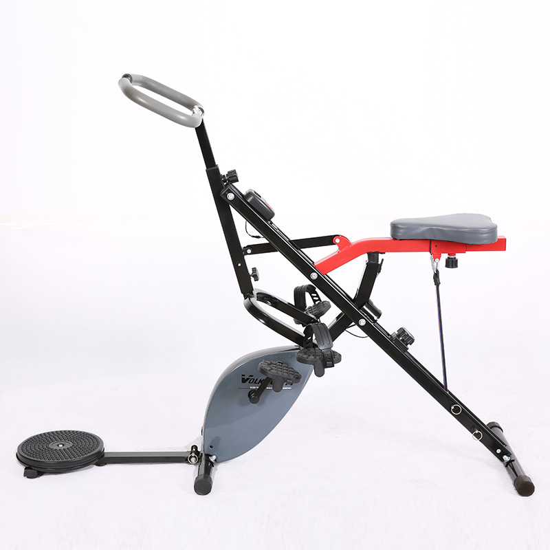 多功能便捷折叠磁控车带扭腰盘家用塑身健身器材骑马机