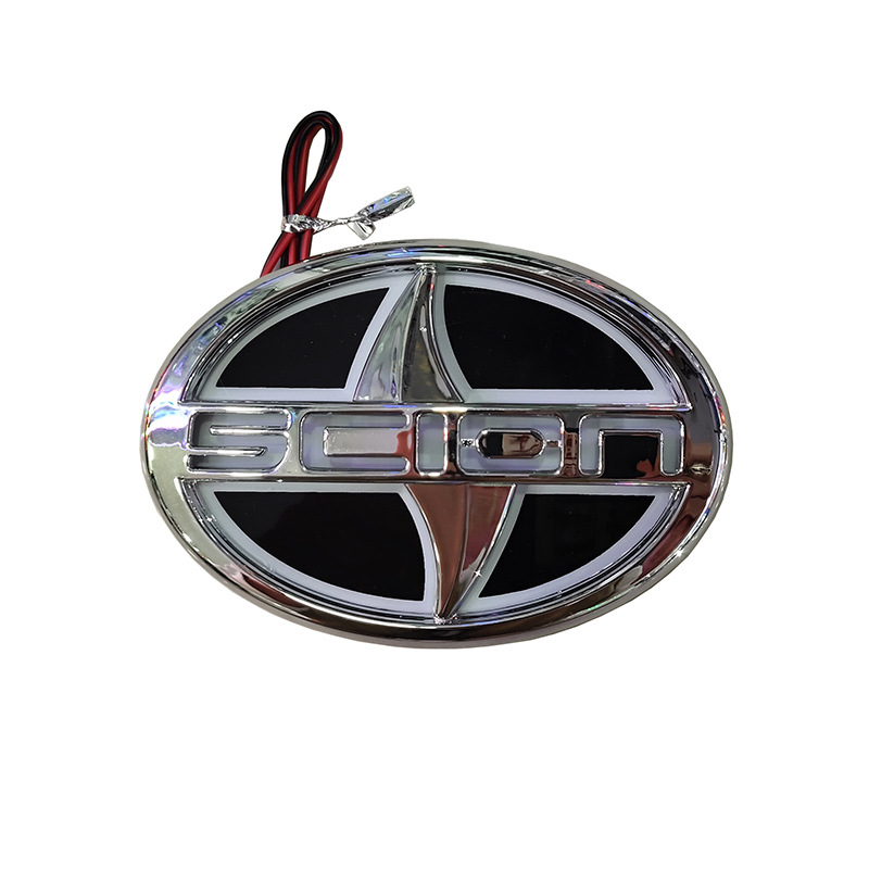 Aplicable a la luz del logotipo del coche Toyota 5D norteamericano logotipo luminoso Sain SCION luz trasera LED luz fría luz luminosa luz del logotipo del coche