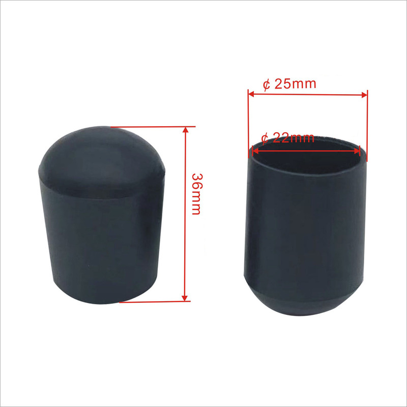 メーカー家具用丸パイプカバー、プラスチック角パイプカバー、足場用フットカバー、椅子用黒色フットカバー、機器用ゴム保護カバー|undefined