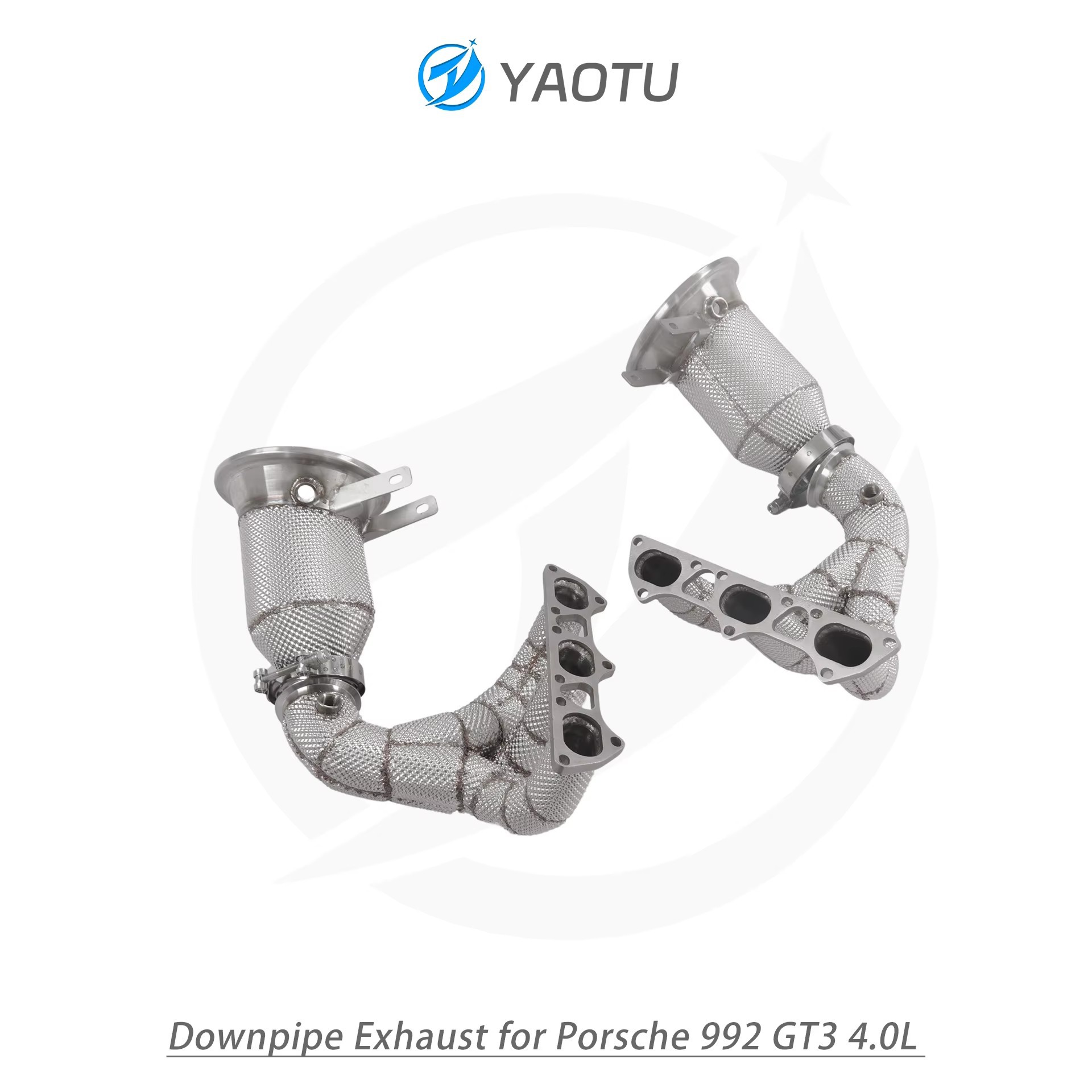 Suitable for Porsche 992 GT3 4.0L (without OPF) with three-way catalytic converter and heat insulation layer