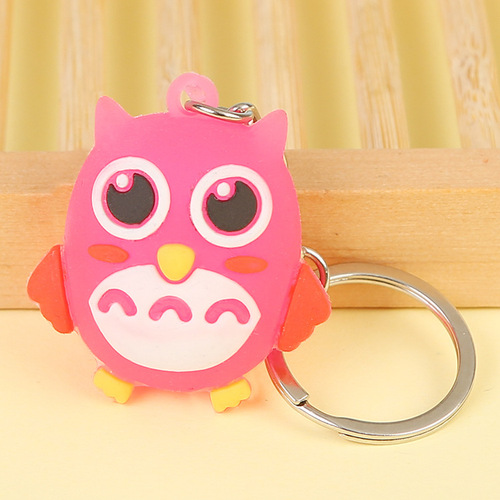  New Anime 3D Cartoon Keychain Soft Silicone Cartoon Key Hook Promotion Gift Wholesale