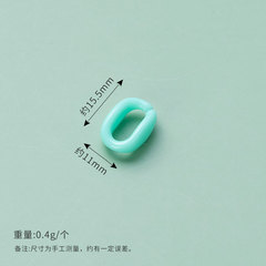 11*15 Colorful Acrylic Charm Connector Chain Beads Candy Color Plastic DIY Chain Link Accessories