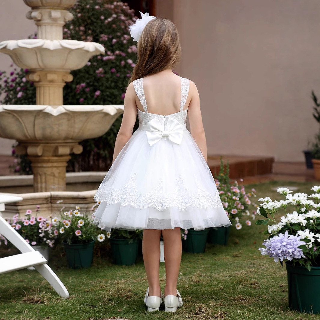 Robe tutu de princesse pour filles, robe de soirée courte, tenue de spectacle pour enfants de 3 à 7 ans (prévente | expédition sous 15 jours)_voghion.com