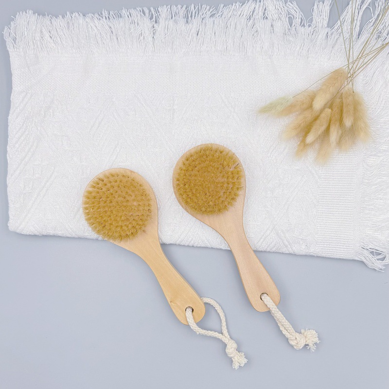 Cepillo personalizado, cepillo explosivo transfronterizo, cerdas de cerdo, cepillo de baño de sisal, cabello suave, cepillo de baño diario para el hogar, artefacto de baño