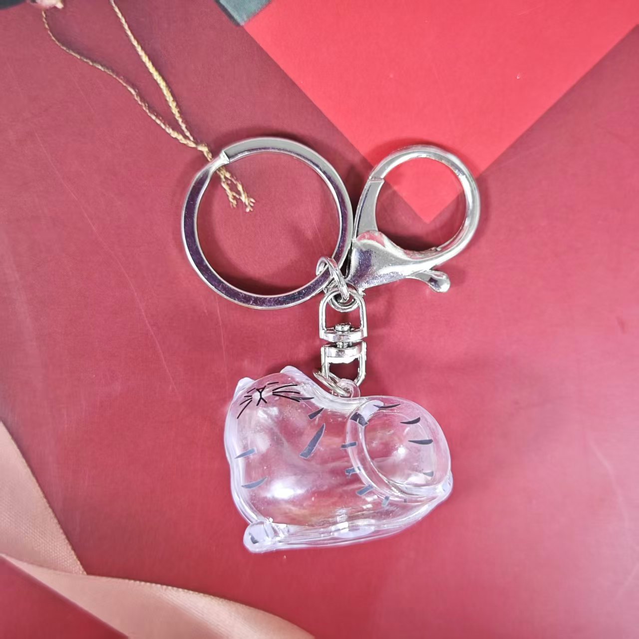 Caja de Almacenamiento Transparente para Pelo de Gato, Popular Transfronterizo, Cápsula para Guardar Pelo de Gato, Bolsa Conmemorativa, Llavero, Colgante para el Cuidado del Gato