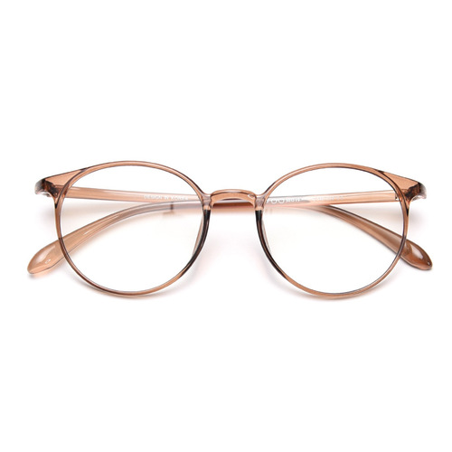 7123 light small round frame myopia glasses for women, Korean style trendy Internet celebrity eye frame glasses for men with big faces, flat glasses for ladies