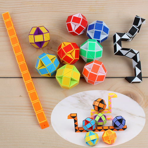 Colorful Magic Ruler Mini 24-section Magic Ruler Puzzle Spherical Rubik's Cube Intellectual Early Education Toy Wholesale