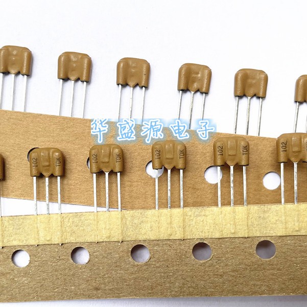 全新进口EMI三端滤波器电容黄色 ZJS5101-102TA 1000PF 1NF 50V