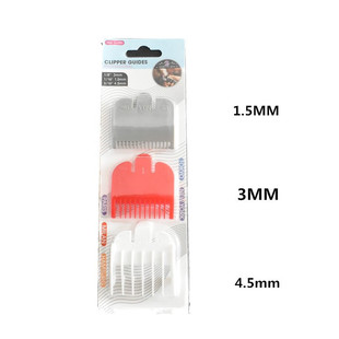 Foreign trade supply of electric clippers hair clipper positioning comb ultra-thin oil head pusher caliper haircut limit comb three-piece set