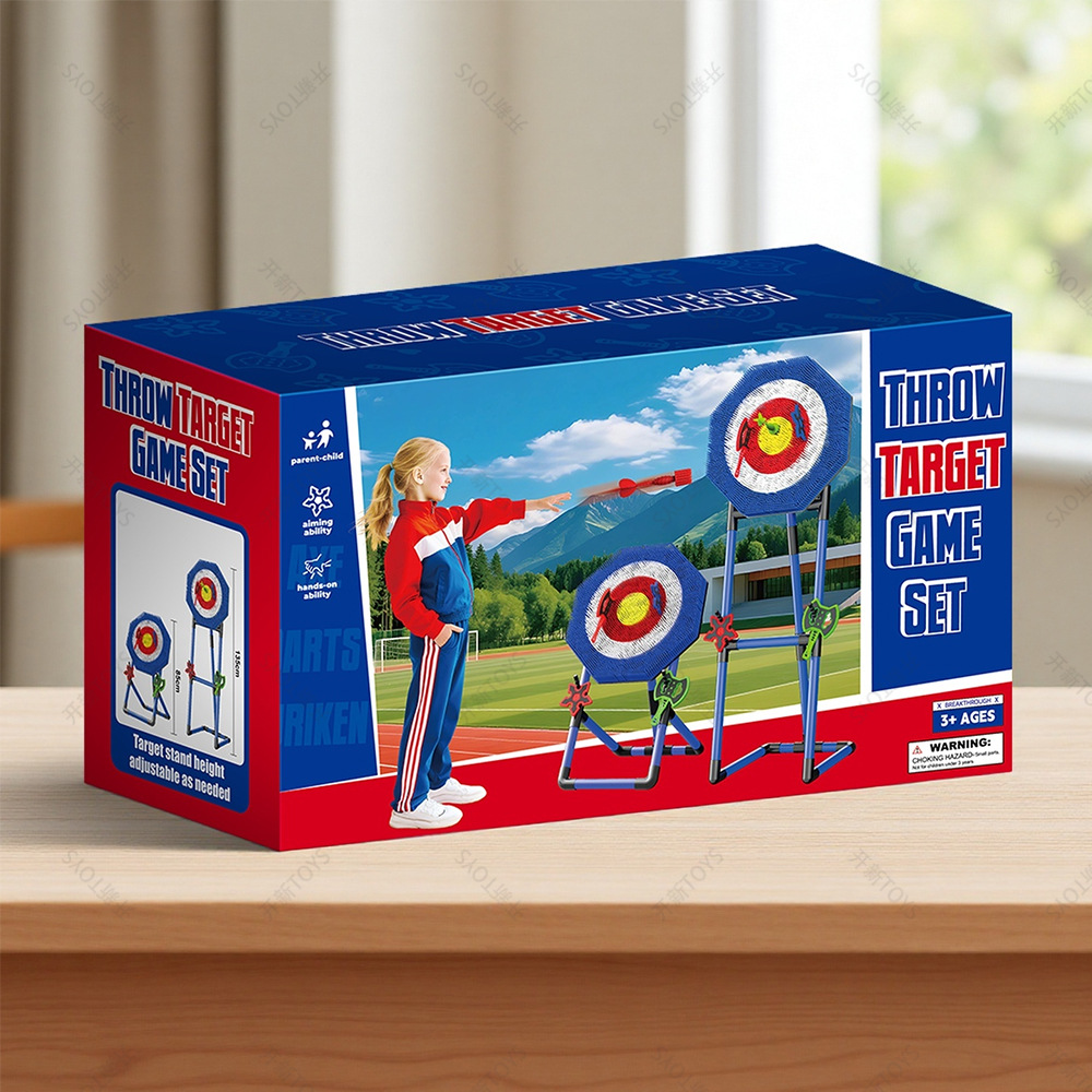 <Shooting Competition> Children's Bow and Arrow Ax Dart Target Toy Cross-Border Boy Outdoor Parent-Child Interactive Throwing Toy