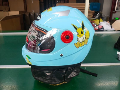 Motorcycle Safety Supplies Helmet for Electric Bikes and - full-helmet-blue