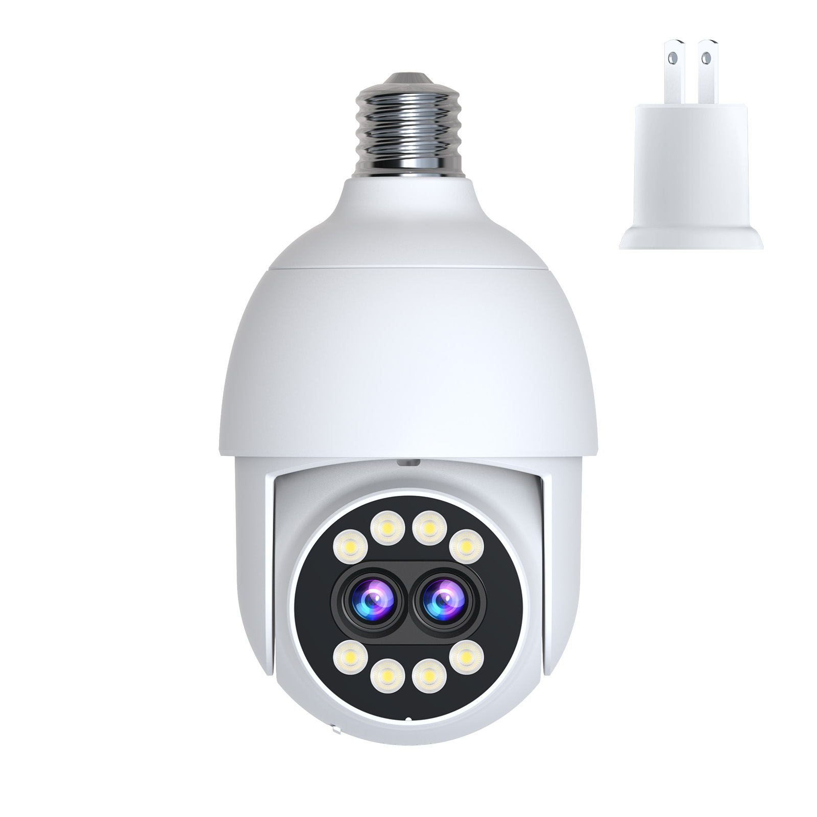 Fuente fábrica para exteriores zoom bombilla cámara E27 portalámparas comercio exterior estilo explosivo transfronterizo monitor PTZ inalámbrico