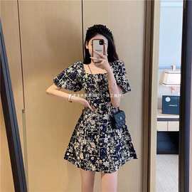 改良款，下单前请看实物夏季连衣裙花花裙花园韩版女学生潮学扎染