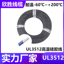 電線廠家UL3512特軟硅膠線阻燃耐高溫電子線美標鍍錫電池新能源線