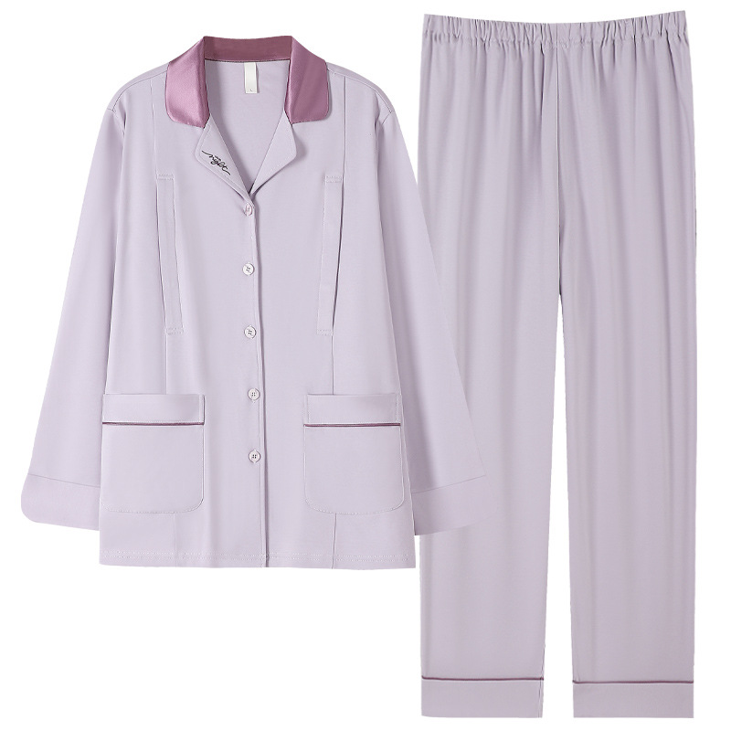 ZHUOJIA 면 풀 프레임 감금 옷, 봄, 가을 임산부용 순면 잠옷, 수유복, 산후 임신 및 모유 수유 가정복