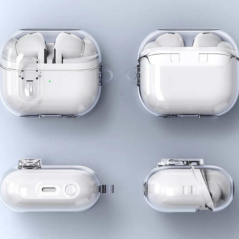 For Samsung Buds 3 Pro Wireless Bluetooth Headset Protective Case Buckle All-inclusive Transparent Soft Case New Anti-drop